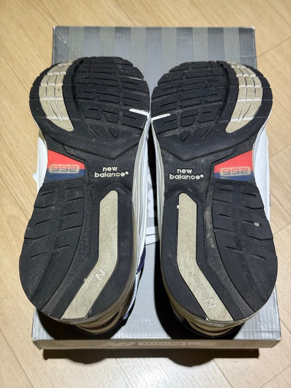 뉴발란스 992 화이트 네이비 310 풀박 상품이미지6