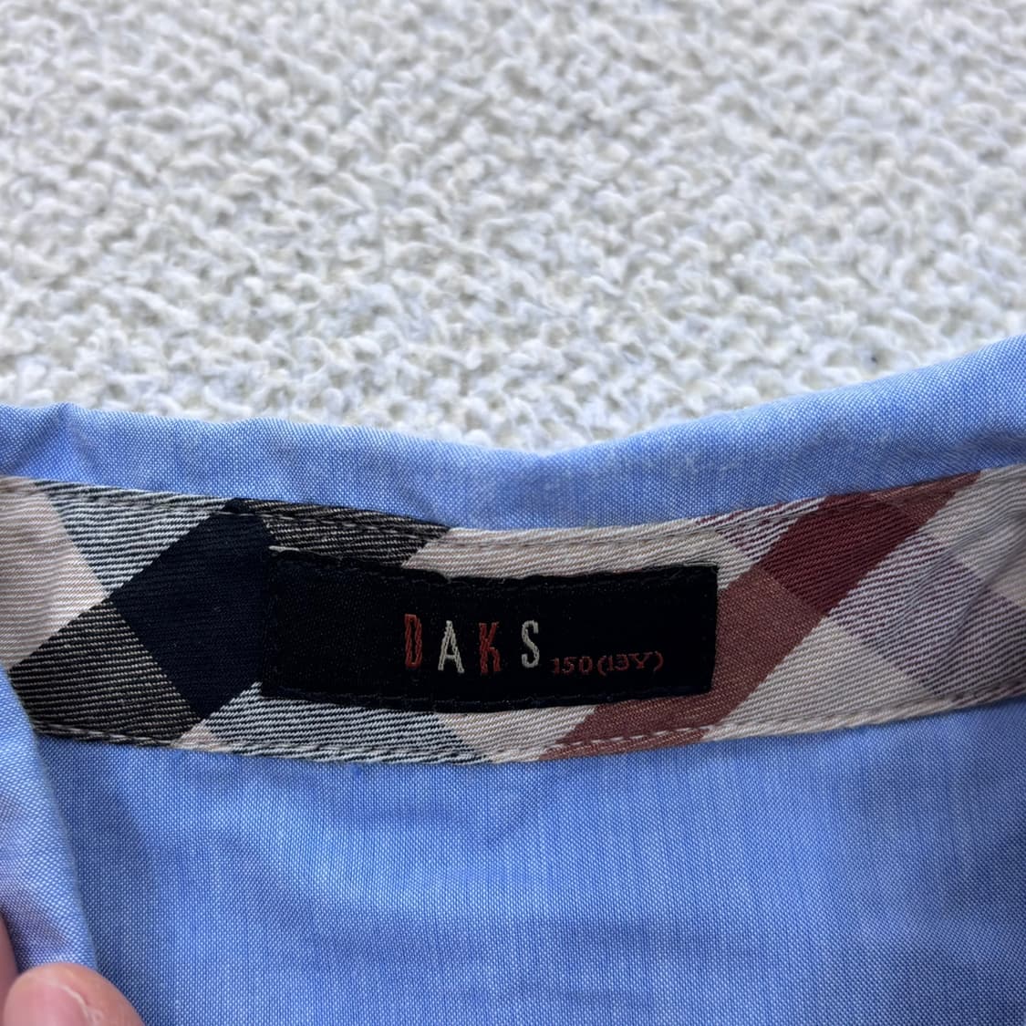 150 닥스 키즈 블루 반팔 셔츠 0413E 상품이미지3