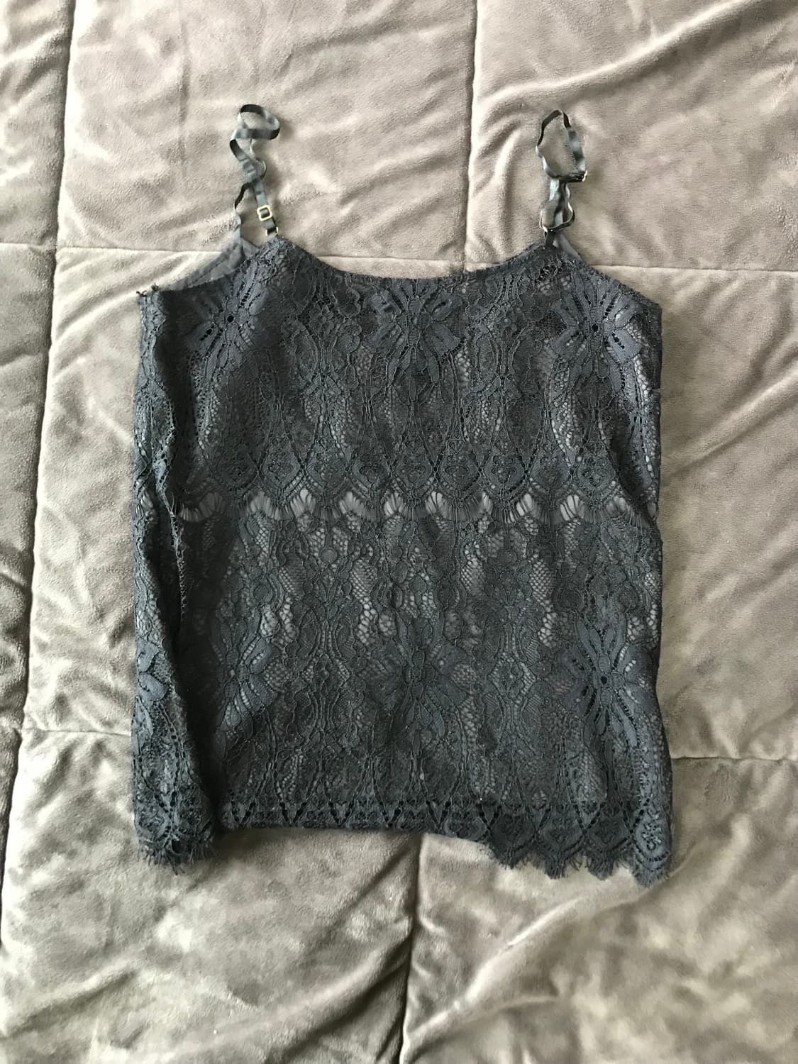 블랙 레이스 나시 상품이미지2