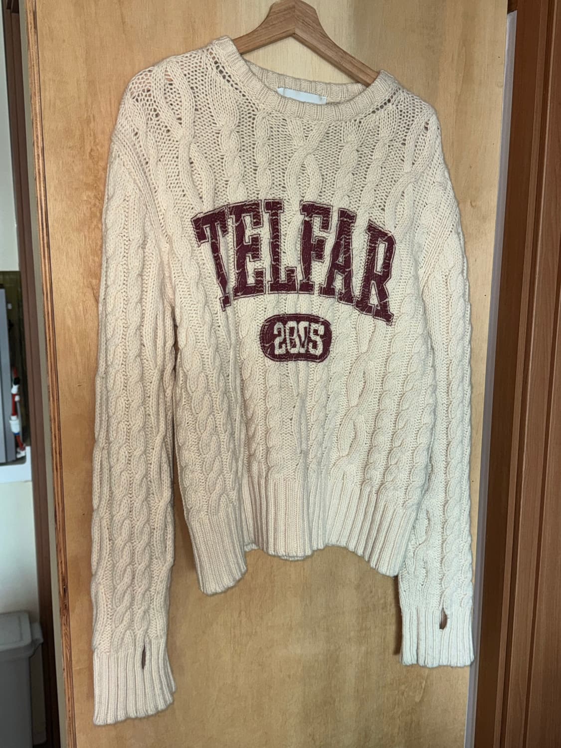 텔파 케이블 니트 m/l 상품이미지1