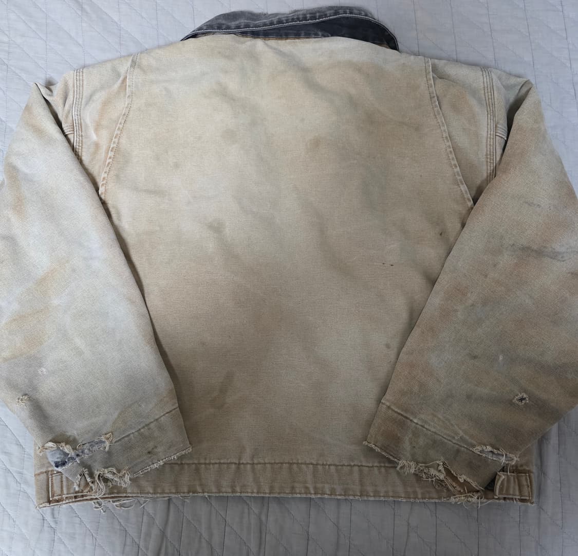 [2XL] 00s 빈티지 칼하트 J97 BRN 트래쉬드 디트로이트 자켓 상품이미지6