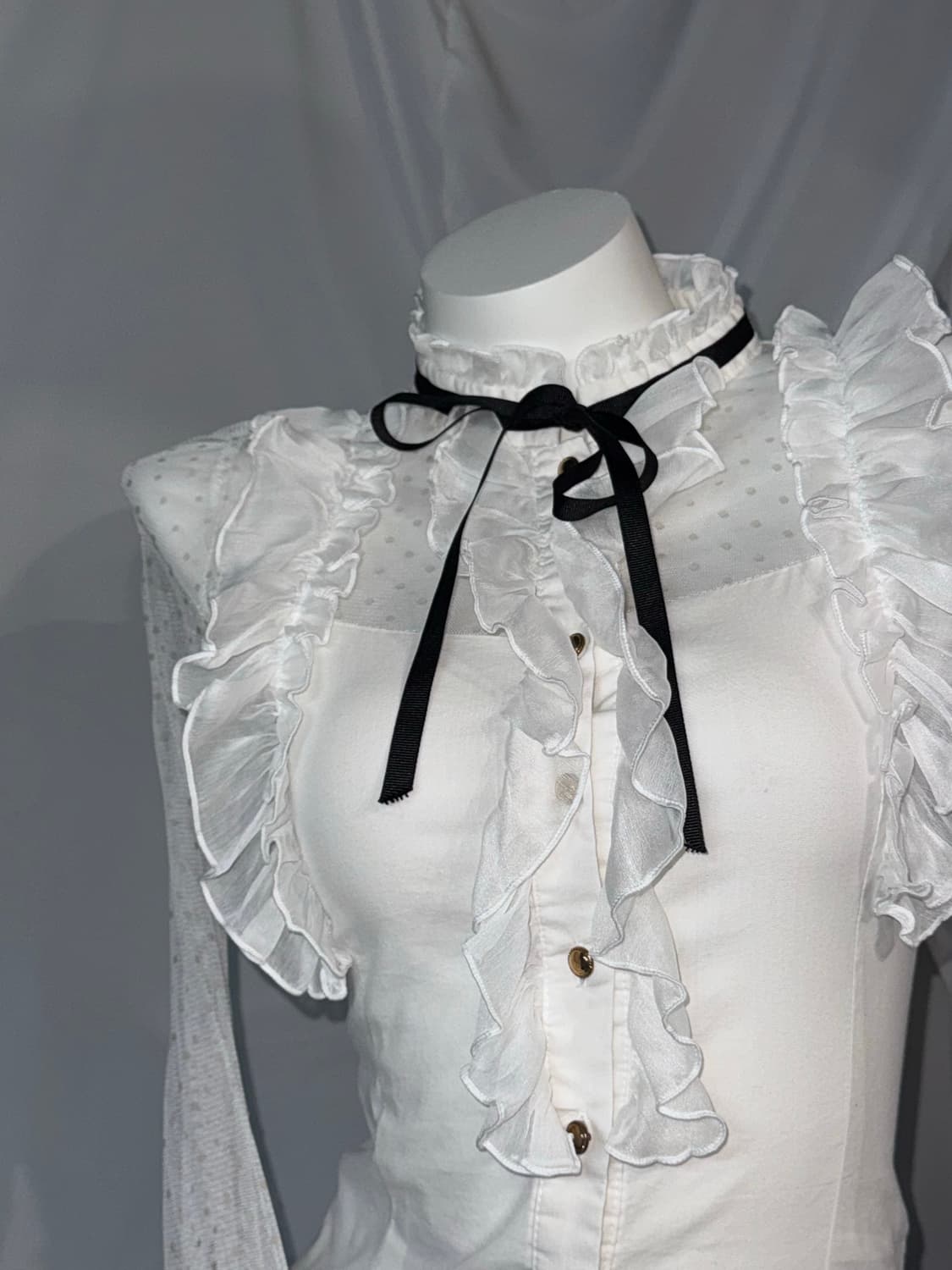 공겜여주깔 무채색 아일렛 디테일 레더 코디세트 상품이미지4