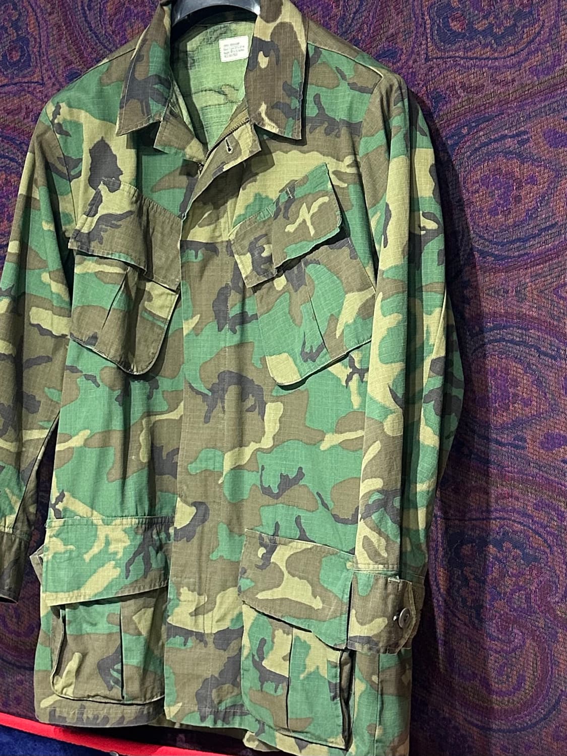 70's 미군 ERDL 베트남전 정글 퍼티그 상품이미지3