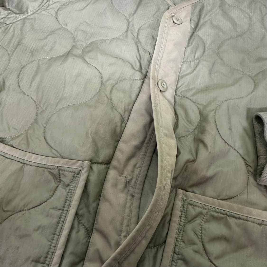 XL 무신사스탠다드 베이지 깔깔이 퀼팅 라이너자켓 상품이미지3