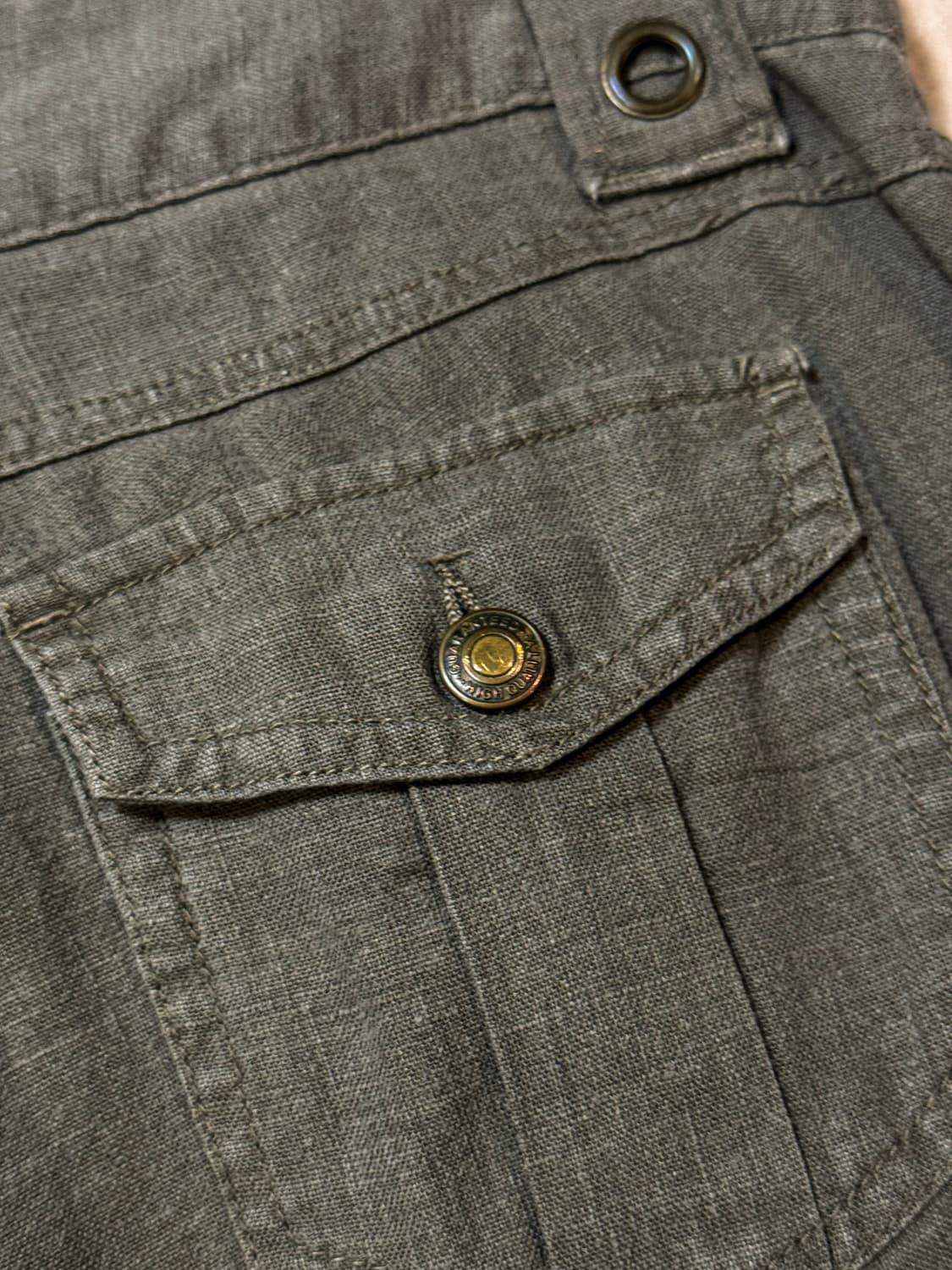 Khaki Zip Cargo flare pants  카키 플레어 카고팬츠 상품이미지8