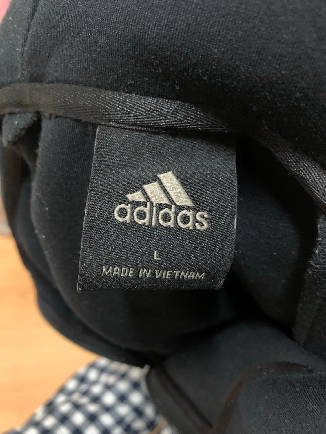 아디다스 검정 삼선 후드집업 L 상품이미지3