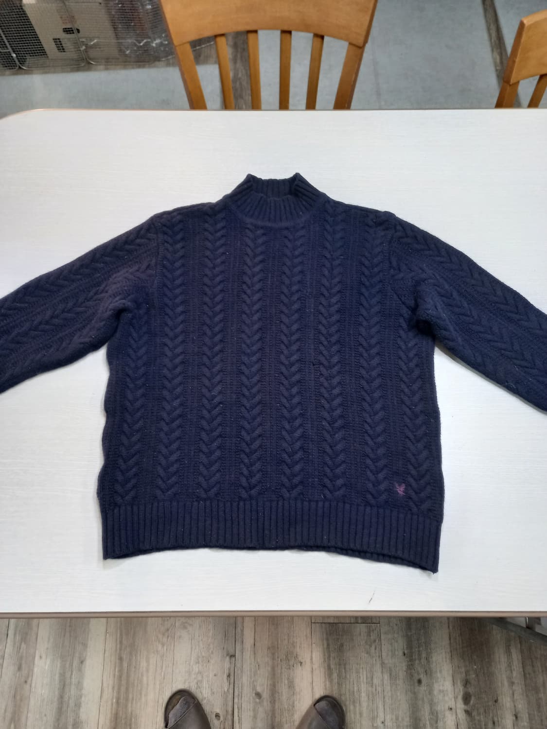 M95-L100 LYLE&SCOTT 울100 반목폴라 스웻셔츠 M--03 상품이미지1