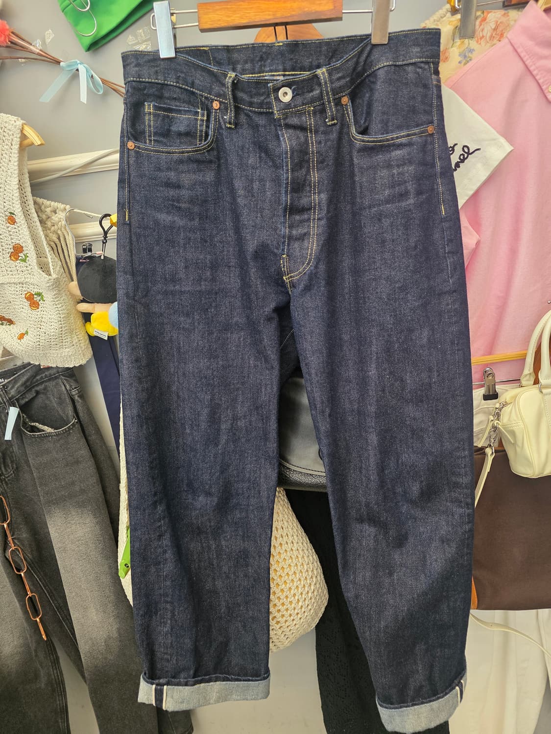 아웃스탠딩 셀비지 데님 팬츠 30 상품이미지2