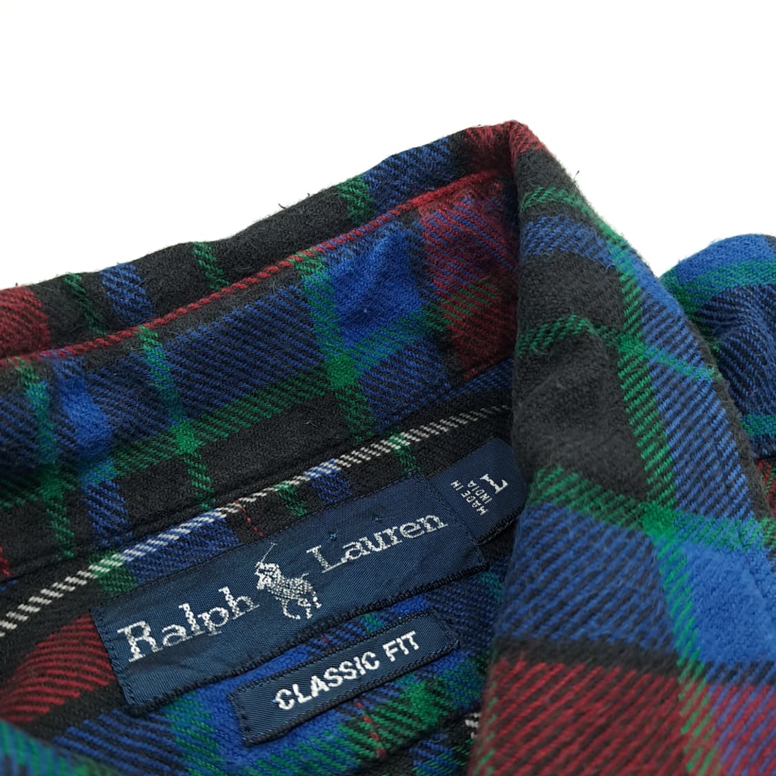 CN803 L 폴로 랄프로렌 플란넬 모던 타탄체크 긴팔 셔츠 남방 상품이미지4