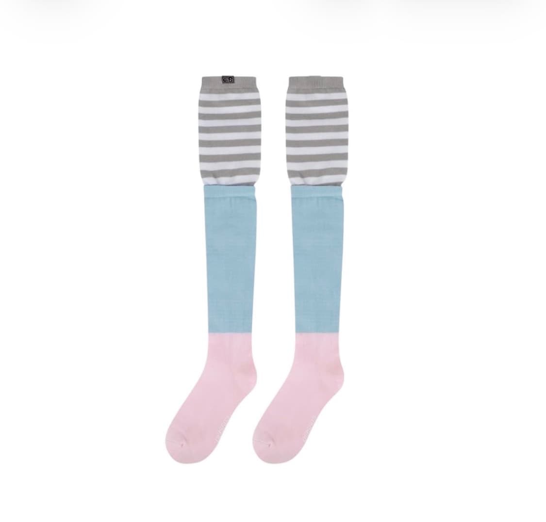 코이세이오 브라이스 핑크 줄무늬 양말 상품이미지1