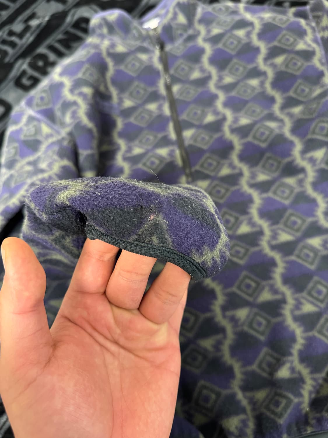 컬럼비아 1/4 지퍼 플리스 풀오버 퍼플 앤 라이트 그린 상품이미지8