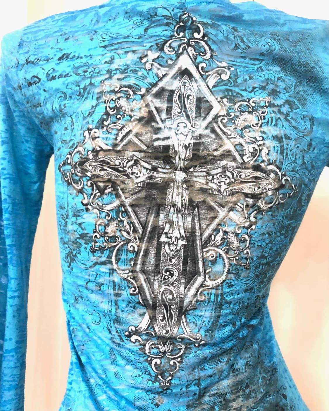 blue cubic cross point long sleeve 상품이미지6
