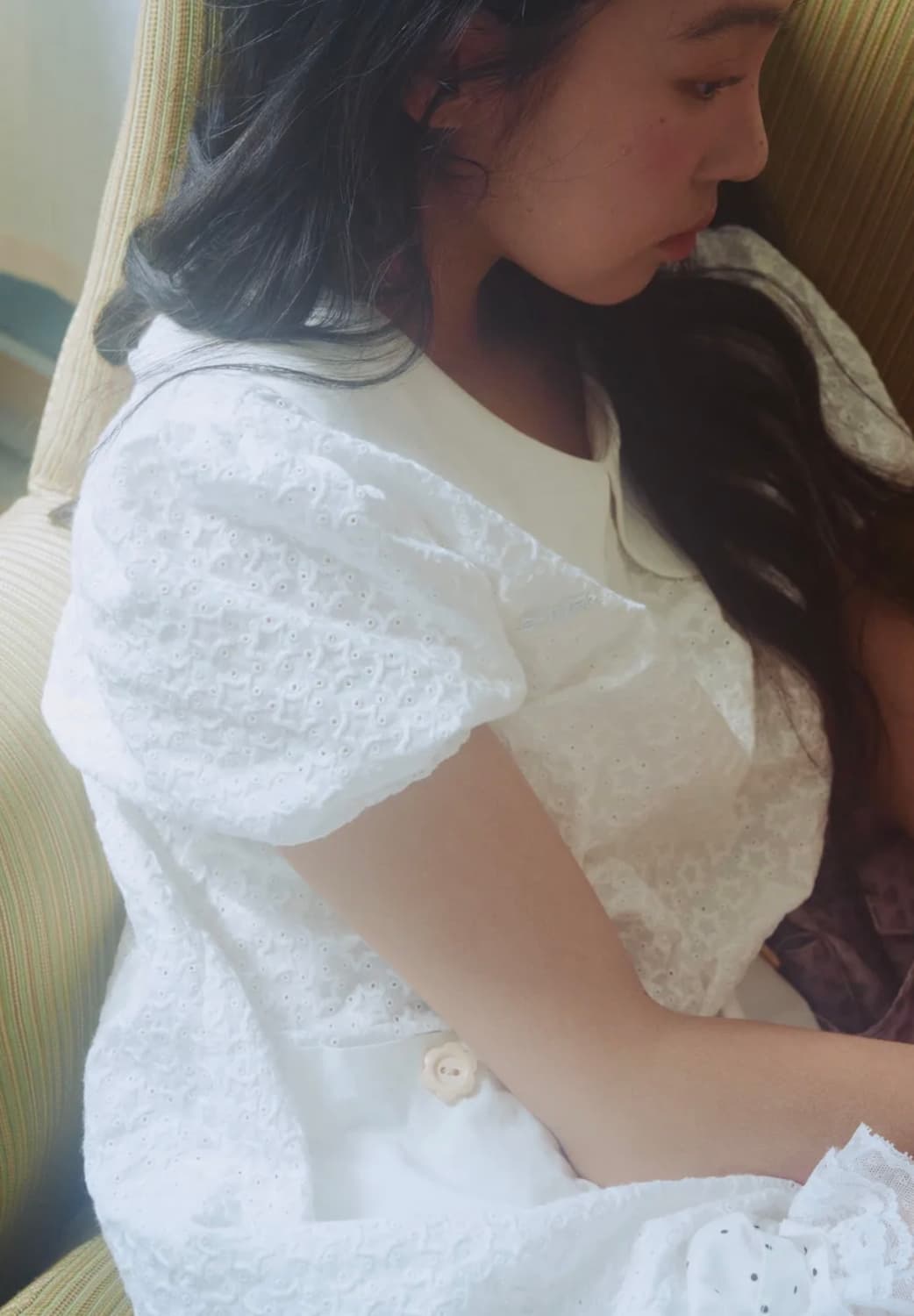 제인 퍼프 미니 드레스 (화이트) 상품이미지2