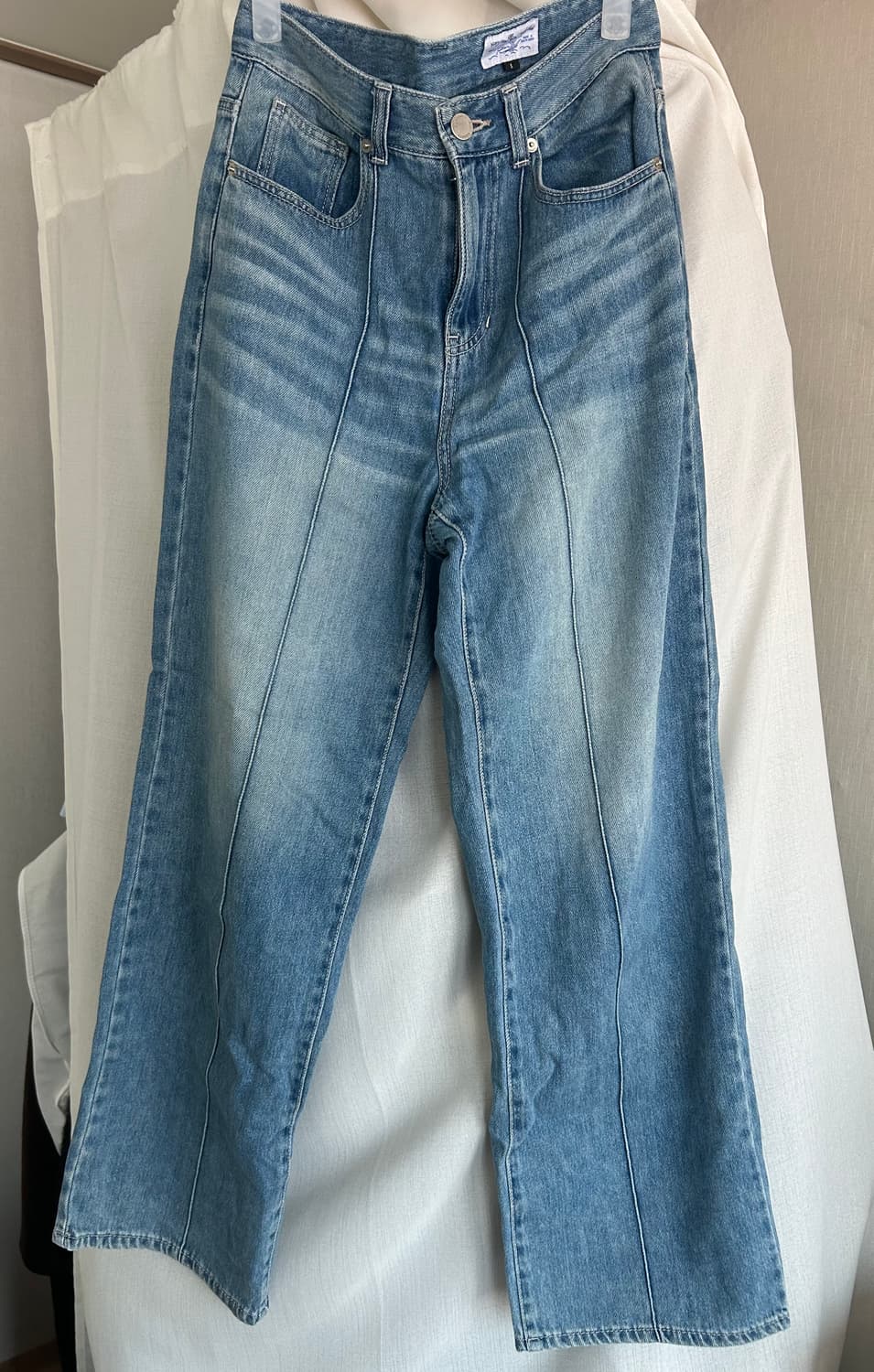 Navy County 일자 와이드핏 데님 상품이미지1