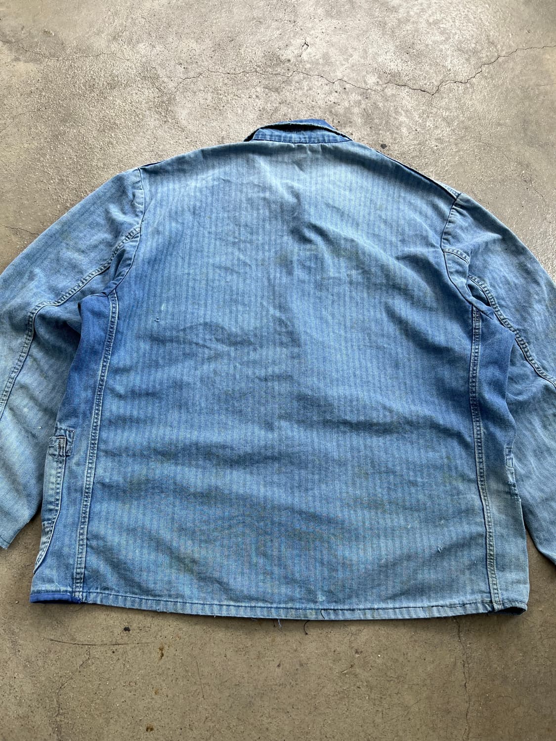 HARD FADED VINTAGE 썬페이드 HBT 헤링본코튼프렌치워크자켓 상품이미지7