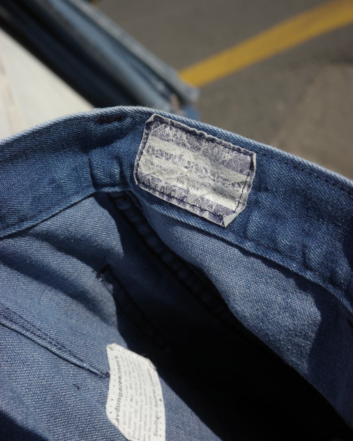 70-80s U.S.N Navdungaree 벨보텀 데님 플레어팬츠 상품이미지4