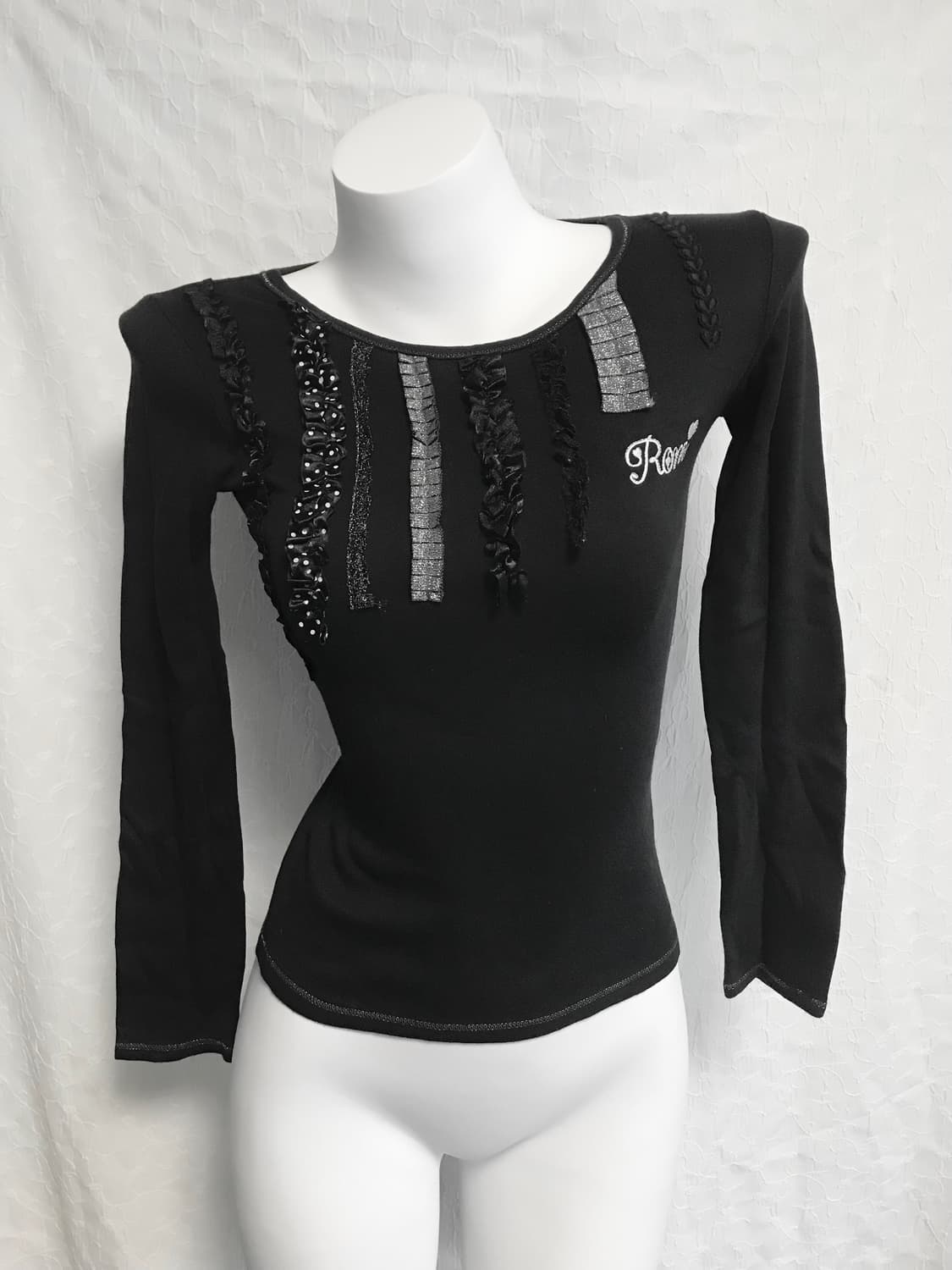 빈티지 roni 갸루 글리터 프릴 롱슬리브 탑 상품이미지2