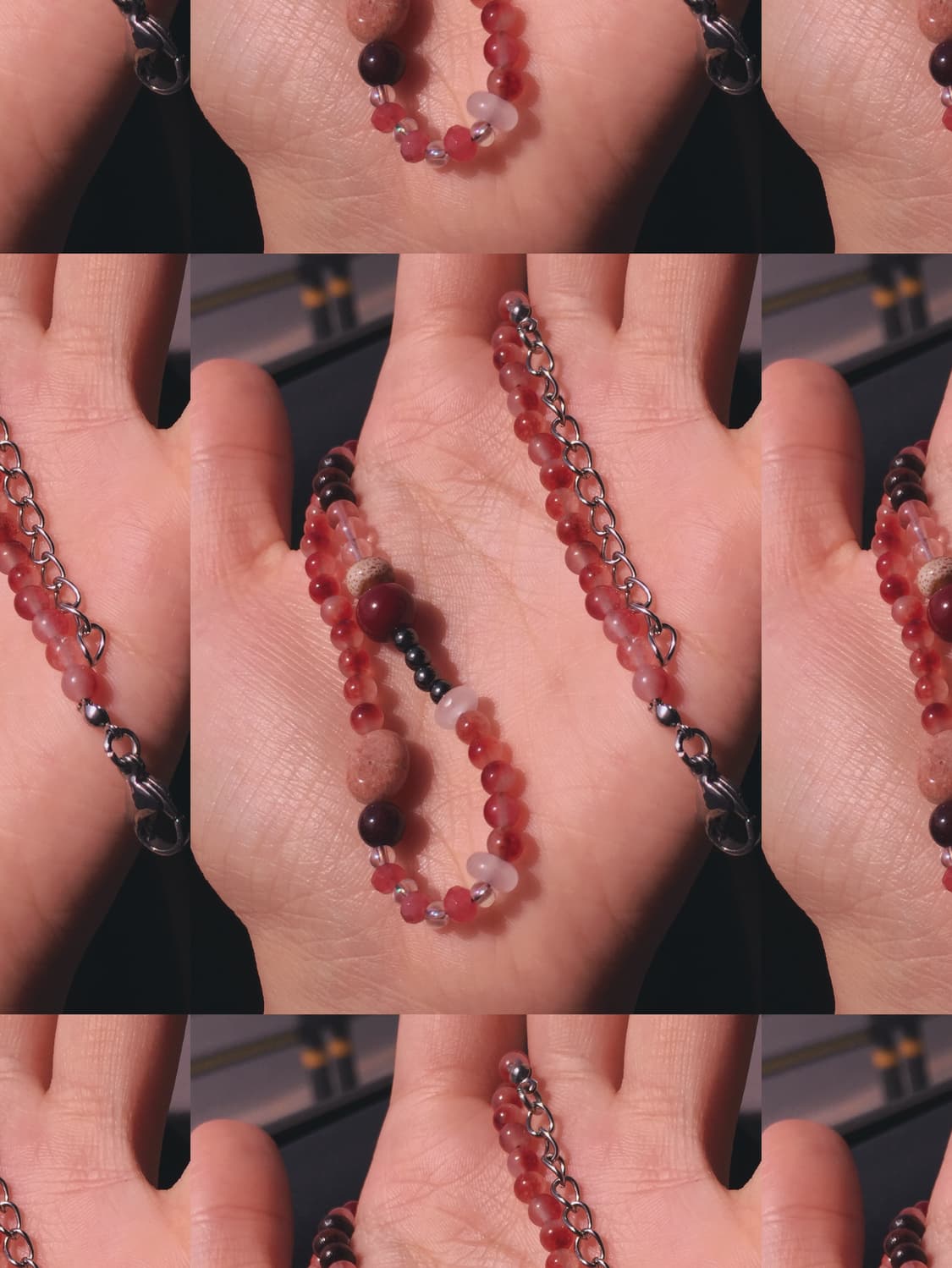 대석 비즈 목걸이 상품이미지1