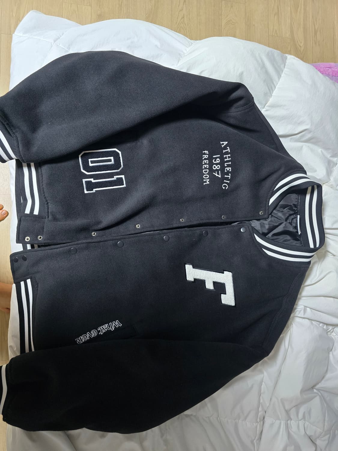 프리덤 F 로고 Ma-1 자켓, 바시티 상품이미지2