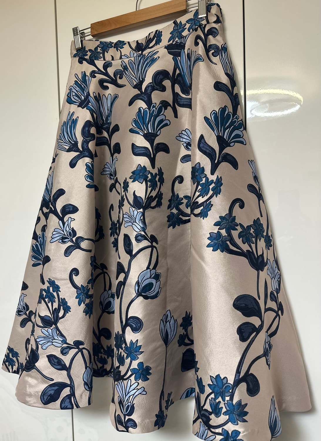 플라워자수  A라인 스커트 상품이미지5