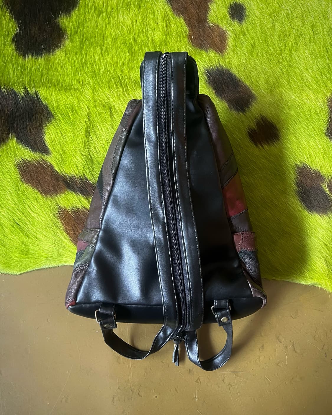 Real Lamb Leather Patchwork 3-Way Bag 상품이미지7
