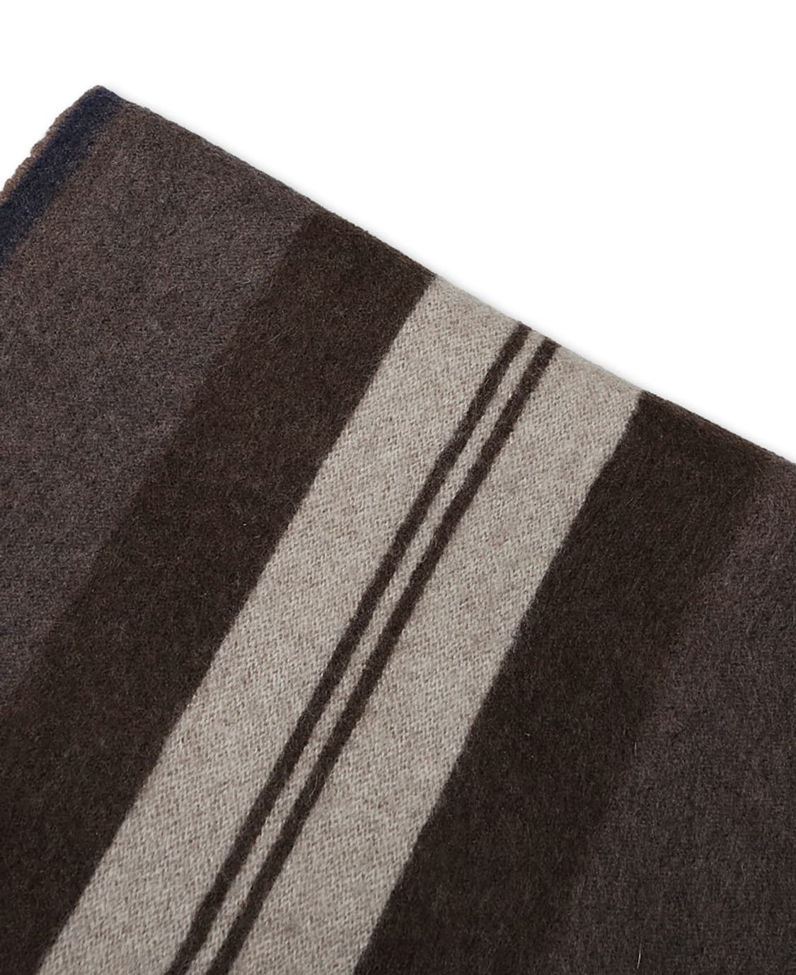 드레익스 [Drake's] 브라운 베이지 스트라이프 댄디 머플러 상품이미지3