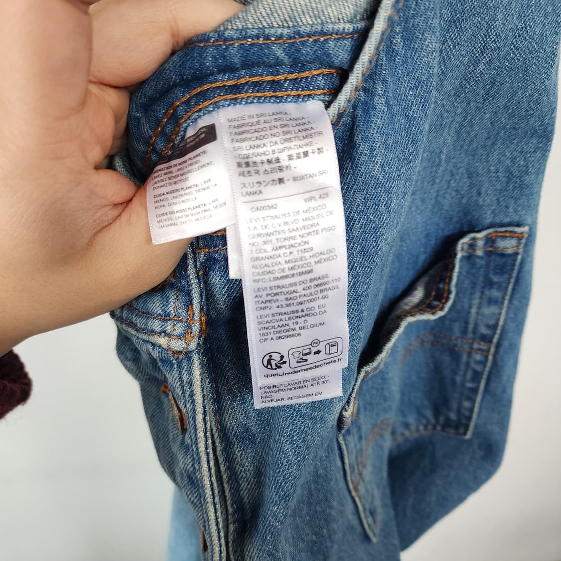 리바이스 데님 오버롤 청멜빵바지 상품이미지6