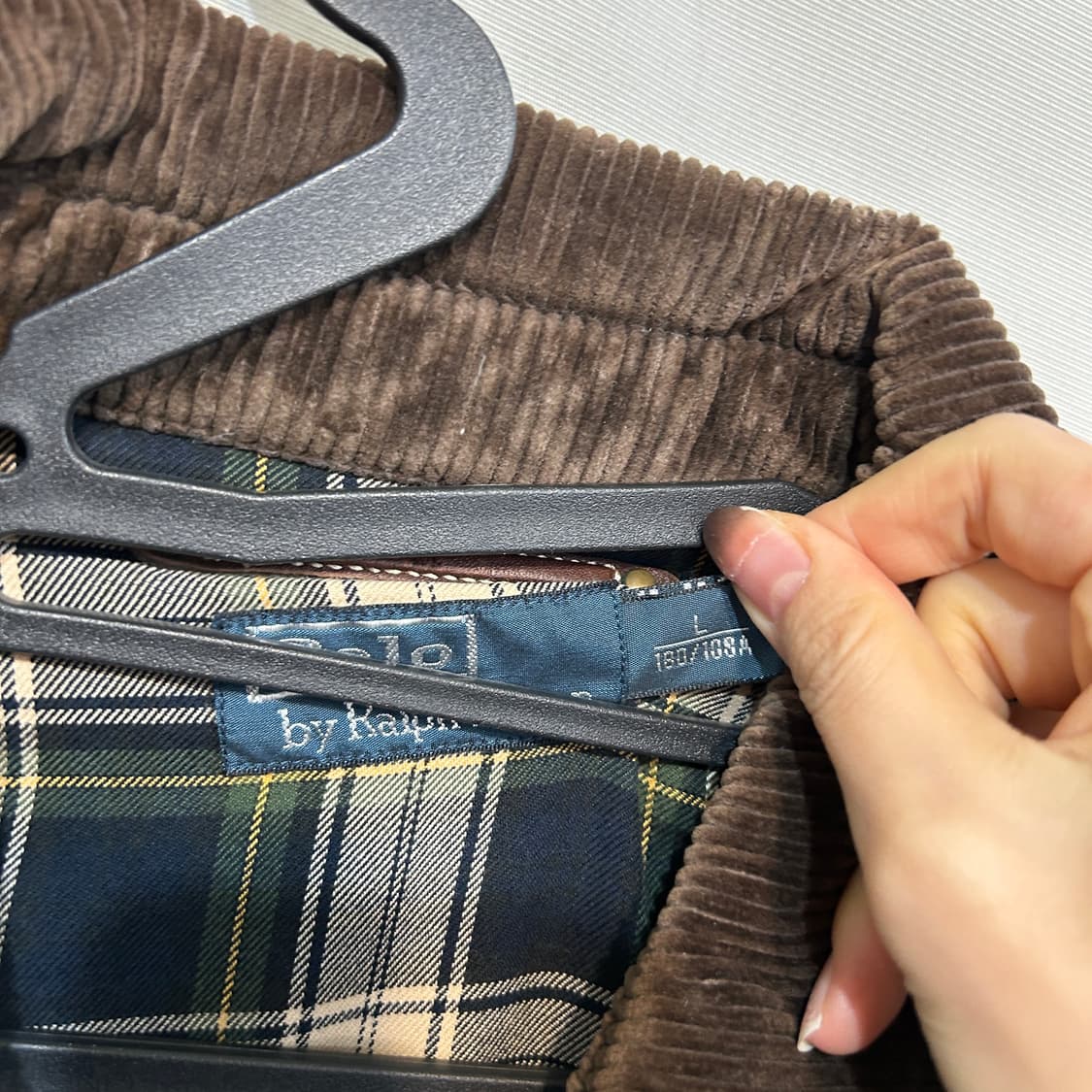 폴로 랄프로렌 퀼팅 캠튼 자켓 사이즈L 105~110 카키색 상품이미지2