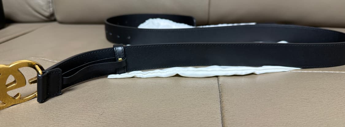 [100/40] 구찌 GG 마몽 레더 벨트 금장 상품이미지6