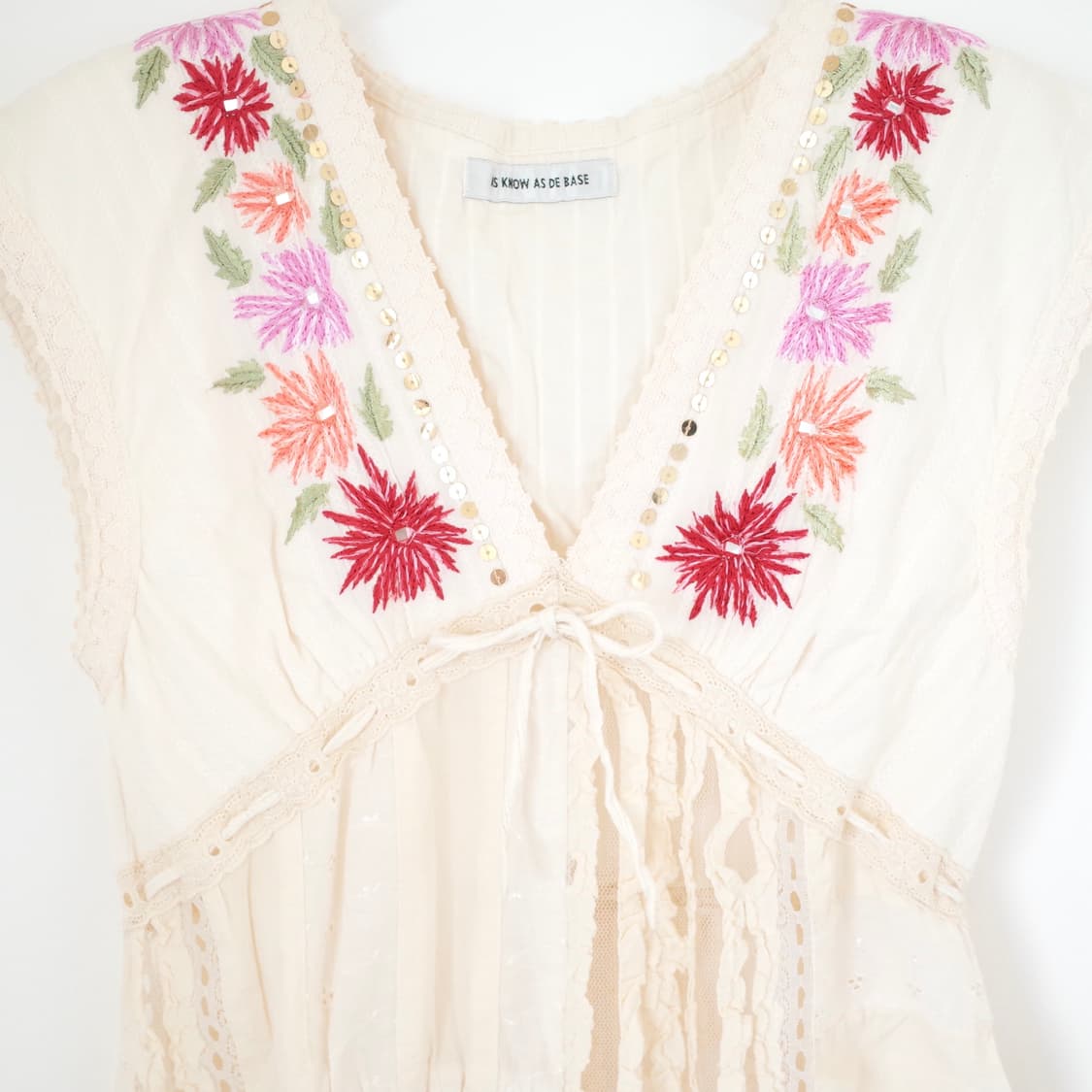 빈티지 플라워 크로셰 원피스 상품이미지6