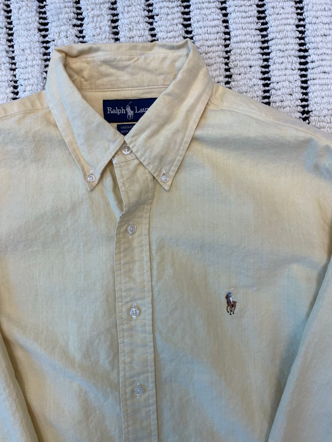 폴로 랄프로렌 옐로우 옥스포드 셔츠 (yarmouth fit) 상품이미지2