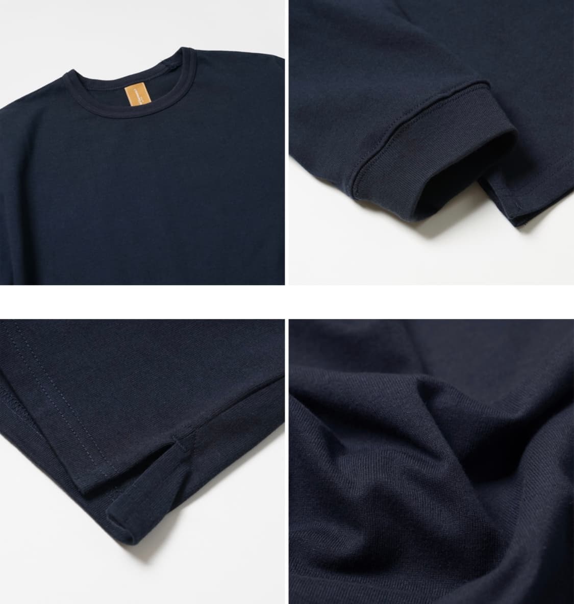 (L) 프리즘웍스 OG 더블 립 롱슬리브 긴팔 티셔츠 네이비 상품이미지6