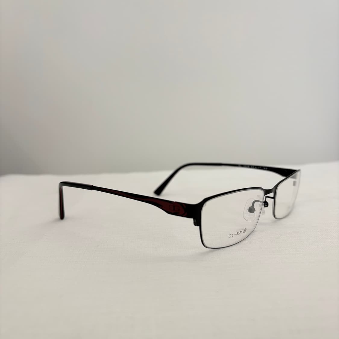 GALLAN 블랙 무광 사각 빈티지안경 상품이미지3