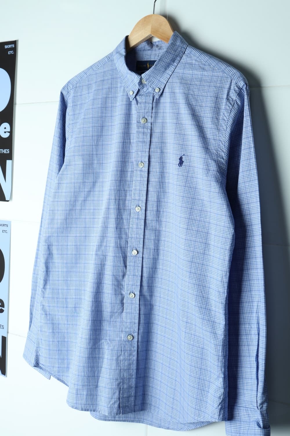 (L-XL) 폴로 랄프로렌 셔츠 남방 USA 잔체크 블루-H3H33993 상품이미지1