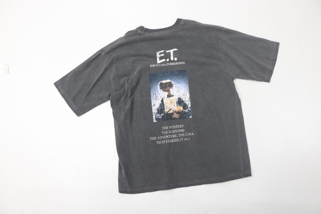 MONO-MART 모노마트 X E.T. 콜라보 빈티지 워싱 반팔티셔츠 상품이미지2