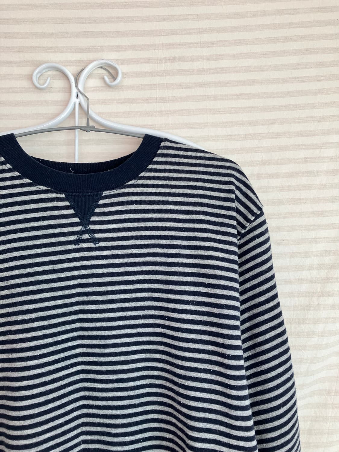 빈티지 네이비 스트라이프 맨투맨 y2k 스트릿 갸루 펑키 일본빈티지572 상품이미지4