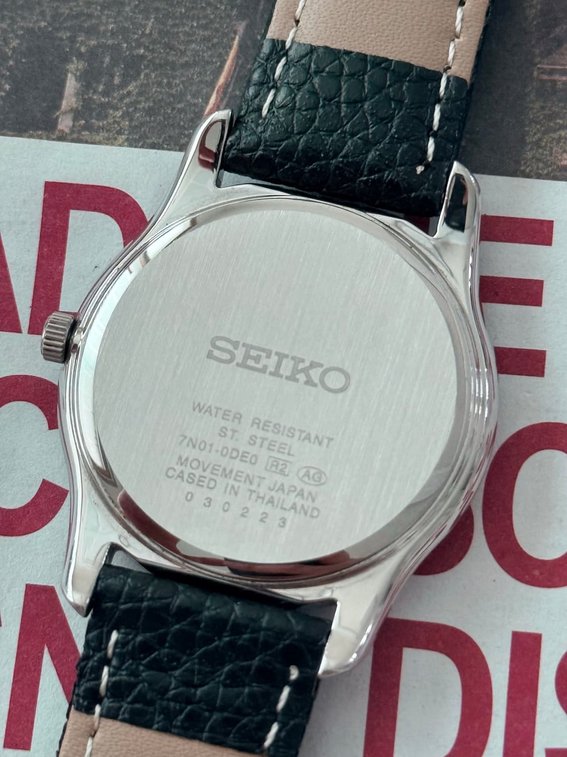 Seiko 세이코 쿼츠 블랙 2000 상품이미지6