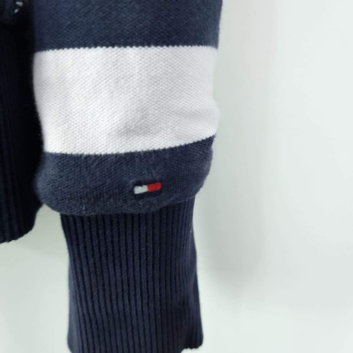 [타미힐피거] 리버시블 양면 스트라이프 후드 집업 네이비 M20156 상품이미지7