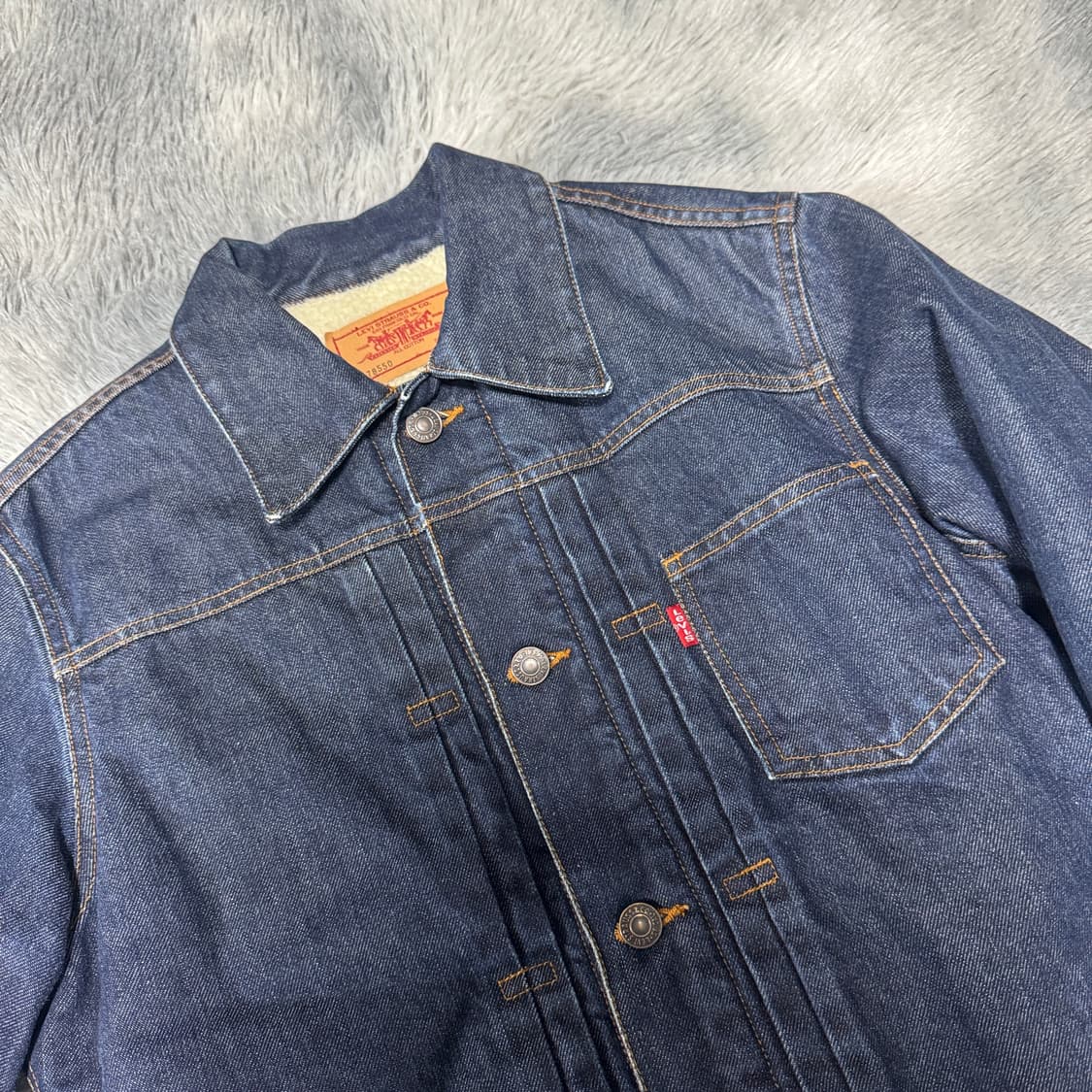 00s 리바이스 재팬 1세대 안감뽀글이 트러커자켓 M사이즈 상품이미지2