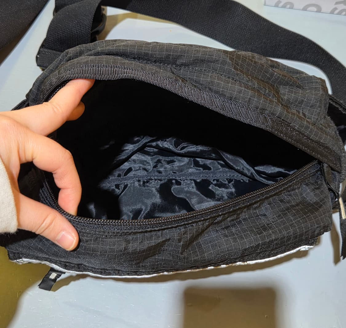 Yoshida porter 포터 블랙 스티치 힙색 크로스백 상품이미지5