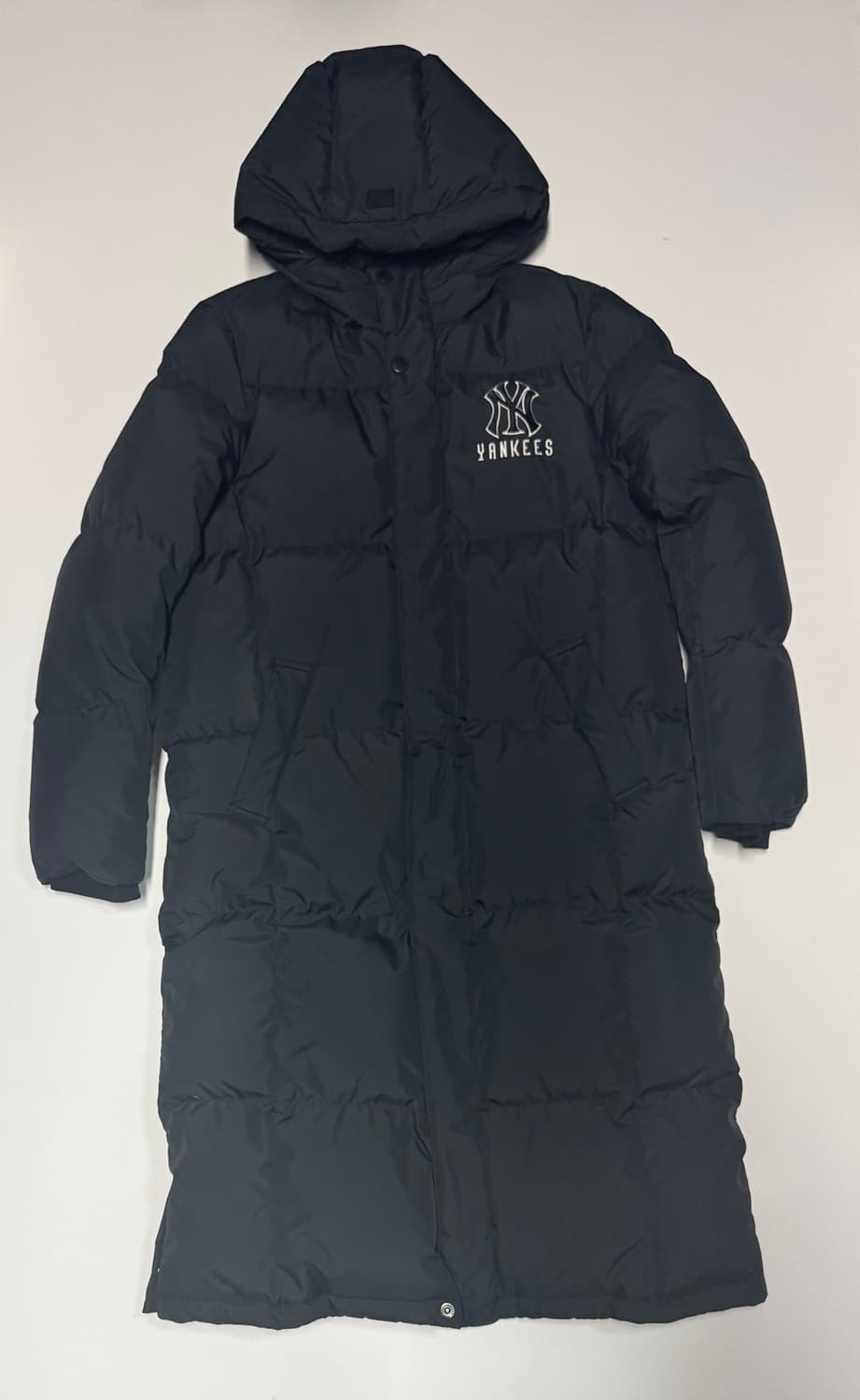 여성 MLB 뉴욕 양키스 덕 다운 후드 롱패딩 165 상품이미지1