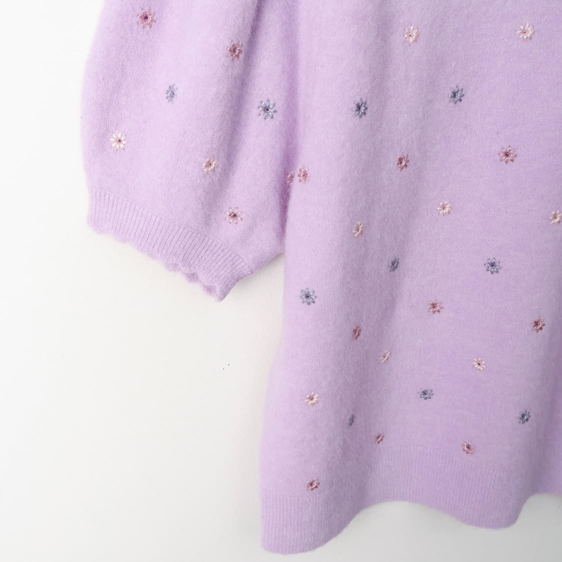 55/앤아더스토리즈 알파카 울 반팔 니트 상품이미지4