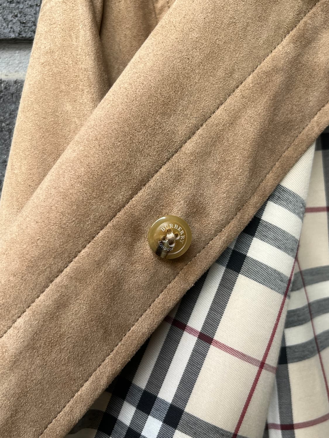 00s BURBERRY 버버리 스웨이드 자켓 브라운 상품이미지8