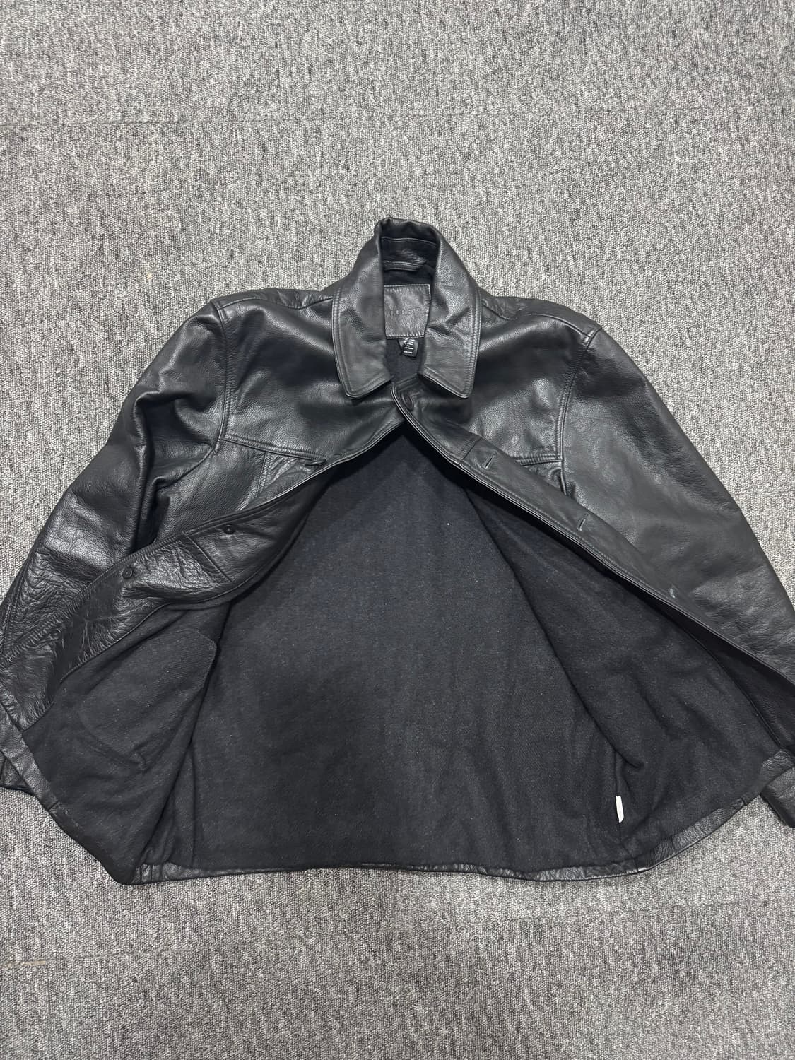 올드 재이크루 카우하이드 레더 카코트 블랙 M 더블알엘 올드갭 상품이미지9