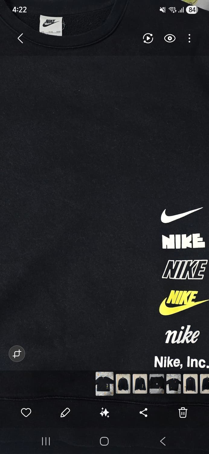 나이키 신형 기모 맨투맨 블랙 XXL 상품이미지4