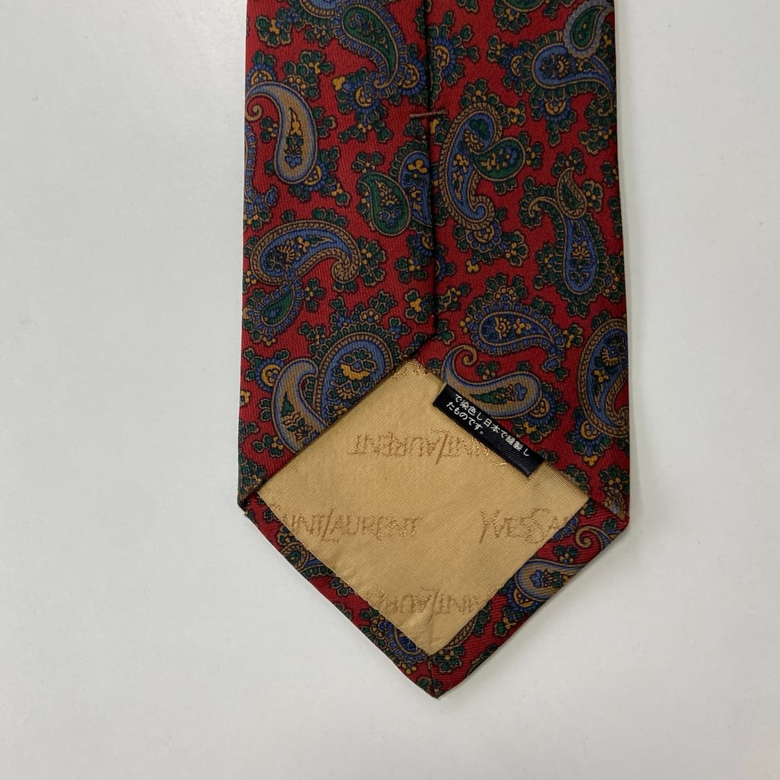 YSL 입생로랑 명품 정품 페이즐리 넥타이 8.2cm 상품이미지7