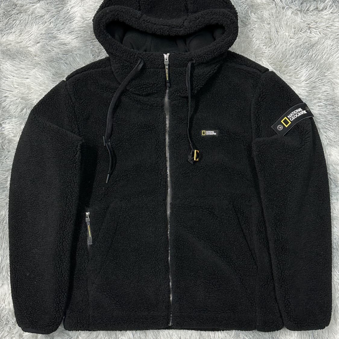 내셔널지오그래픽 양털 플리스자켓 블랙 상품이미지1