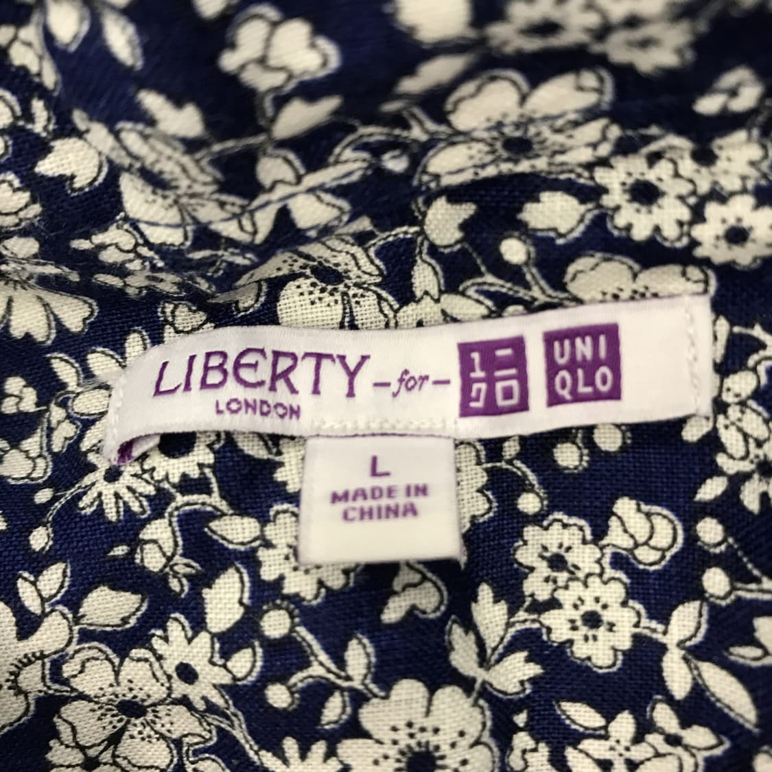 유니클로 x LIBERTY LONDON 플라워 린넨셔츠 [L] 상품이미지5