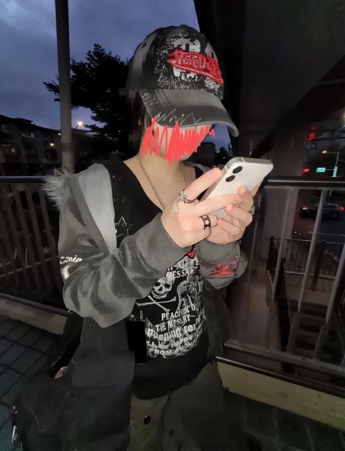 본더치 빈티지 그런지 워싱 와투케 펑크 볼캡 모자 상품이미지2