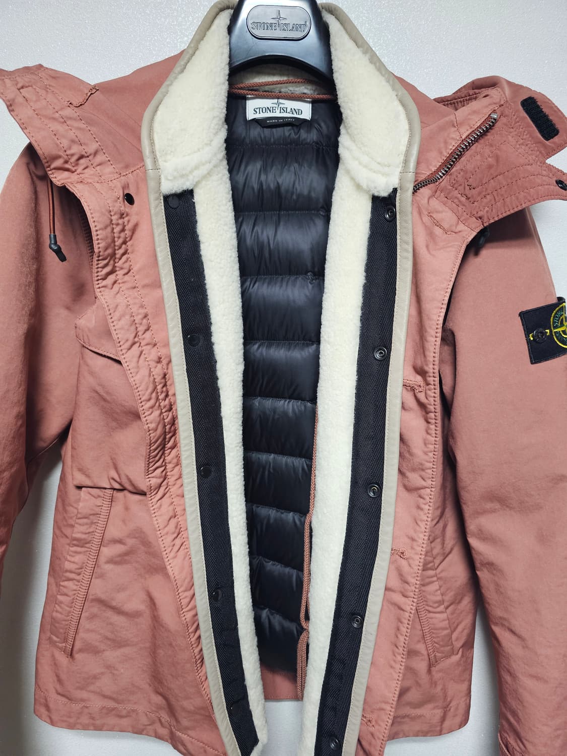 스톤아일랜드 양털 내피 다비드 TC 패딩 자켓 상품이미지5